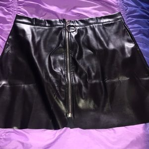 Pleather skirt